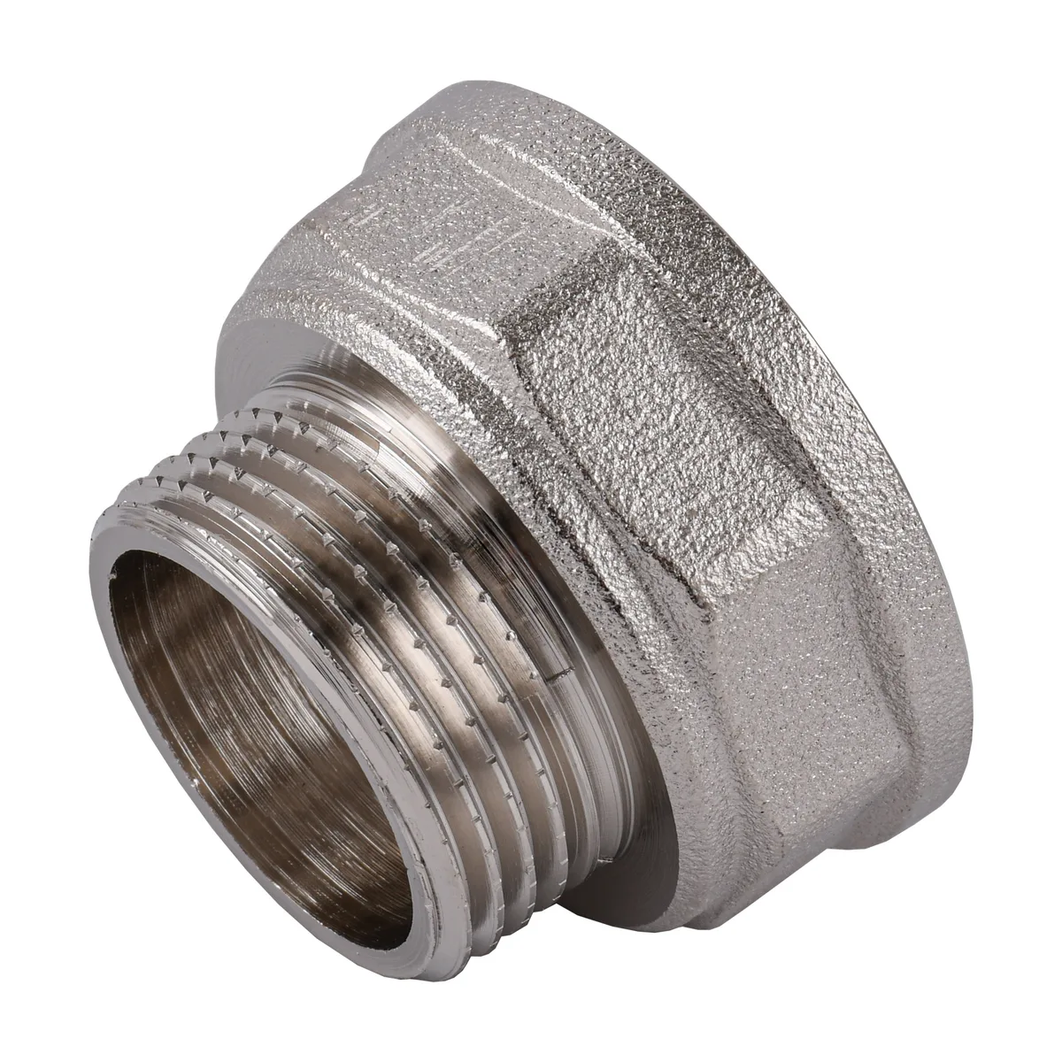 Перехідник редукційний 1 1/4″х1″ВЗ нікельований восьмигранний NK653O OPTIMUM