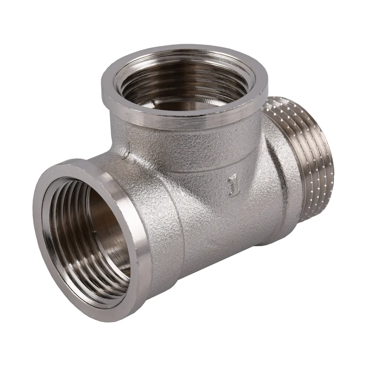 Трійник 1″ВВЗ нікельований NT554S OPTIMUM