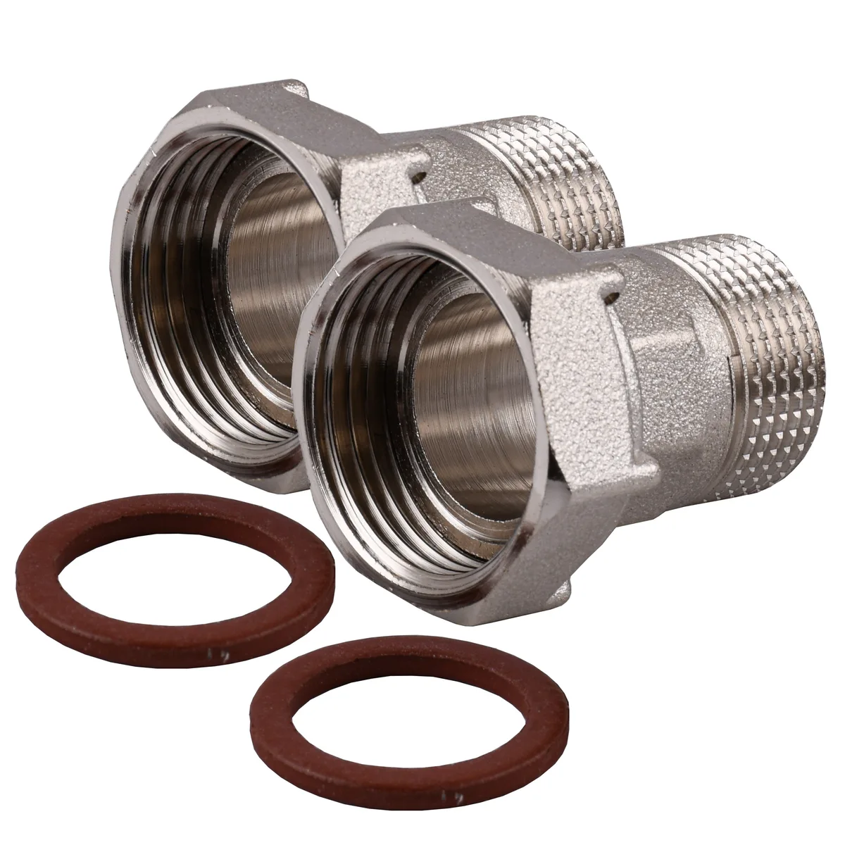 Комплект штуцерів 1″х3/4″ВЗ нікельований NU543B OPTIMUM