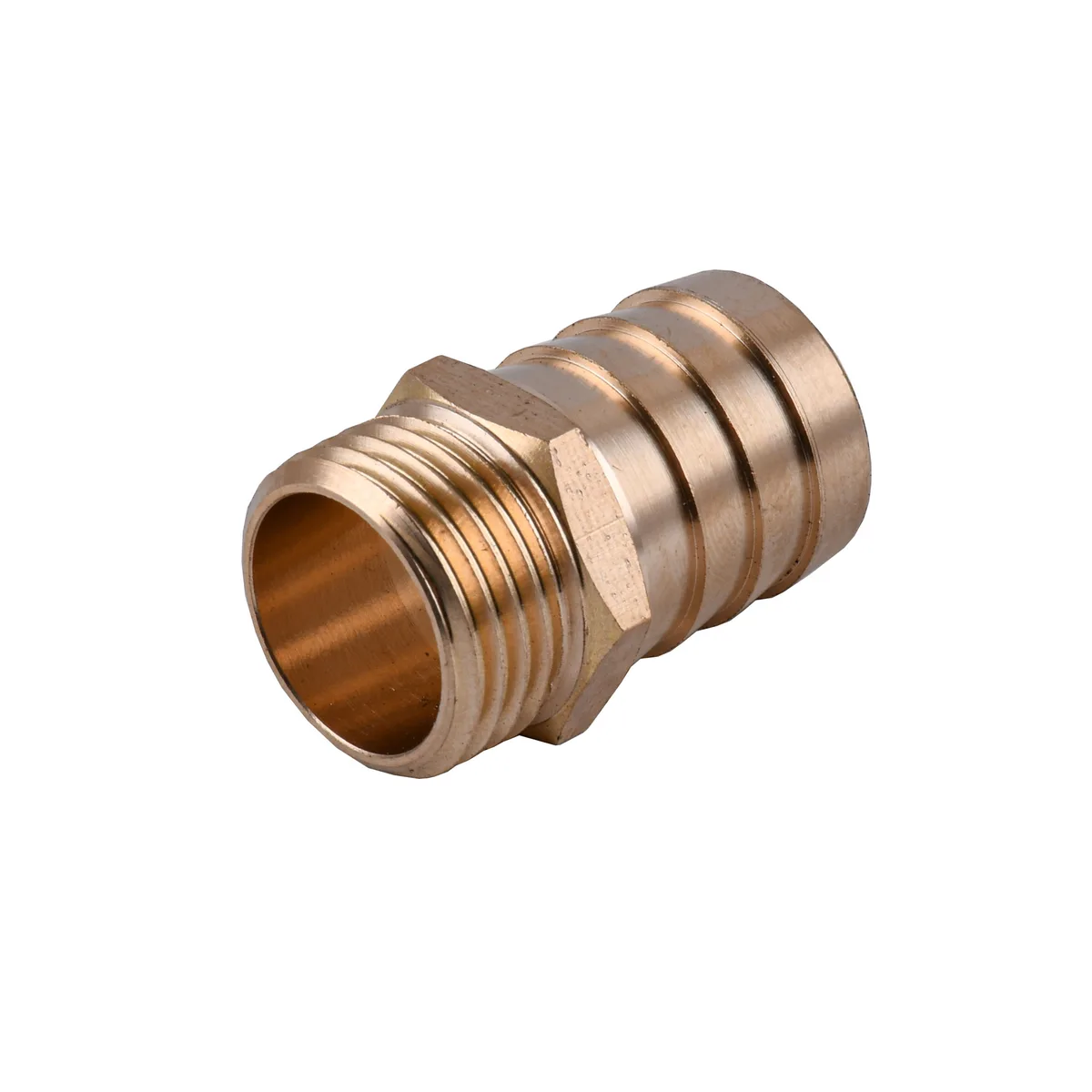 Штуцер 1/2″З 20 мм латунний LU3J2S OPTIMUM