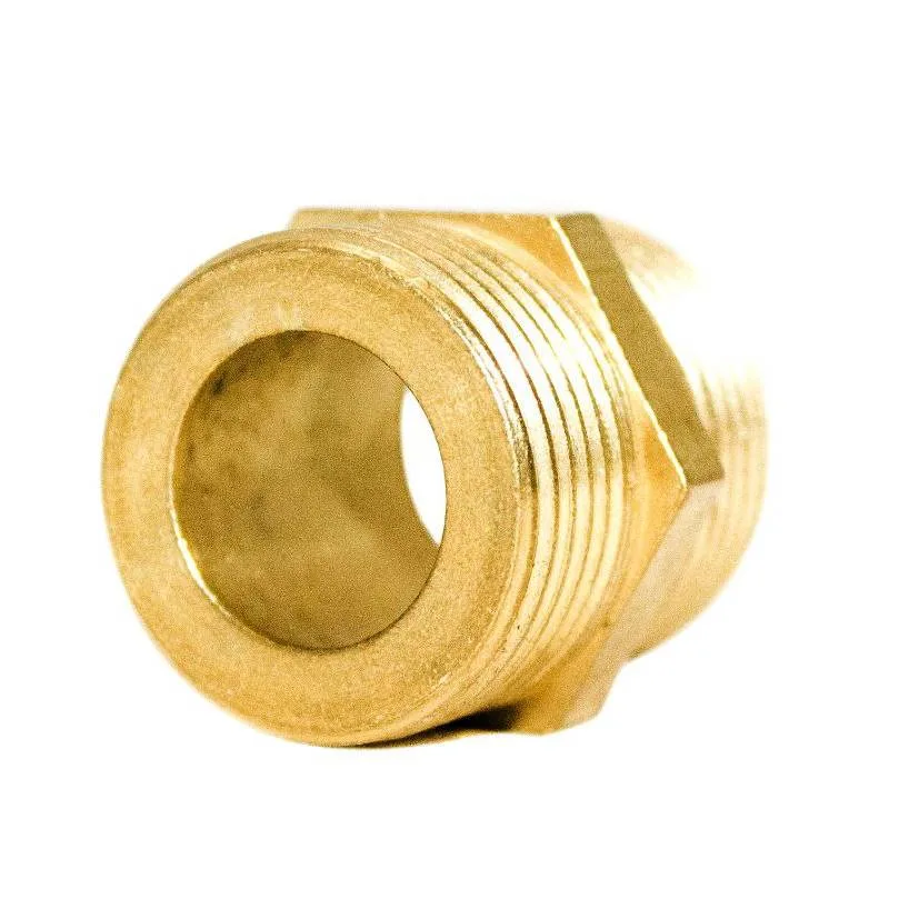 Ніпель 1/2″ЗЗ латунний під прокладку LN332G OPTIMUM
