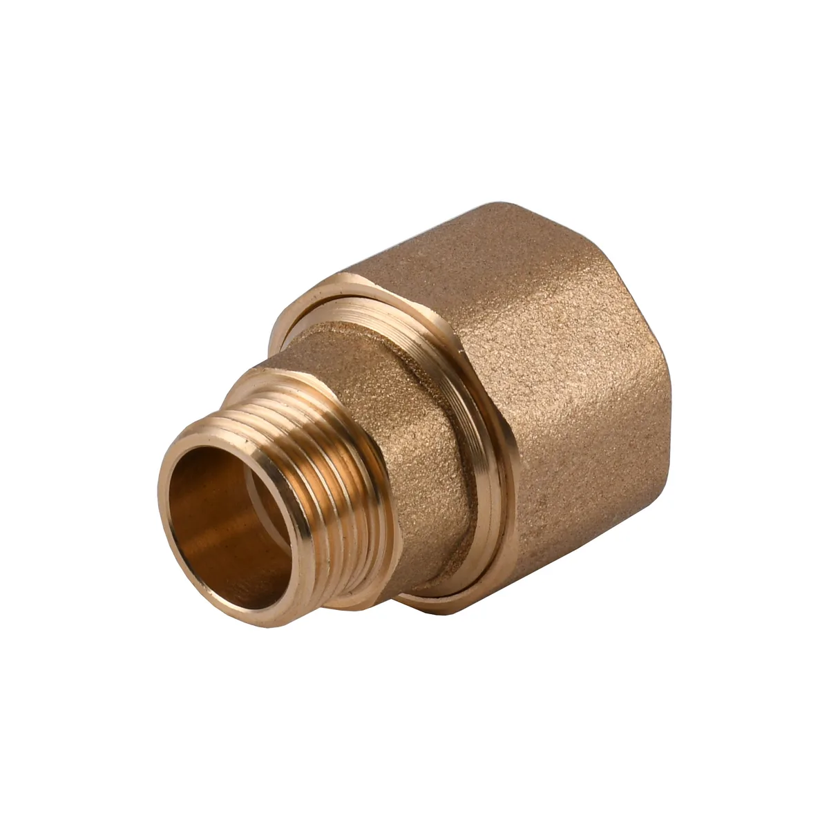 З'єднання зажимне пряме для труби Ø22 мм 1/2″З латунне LS332S OPTIMUM