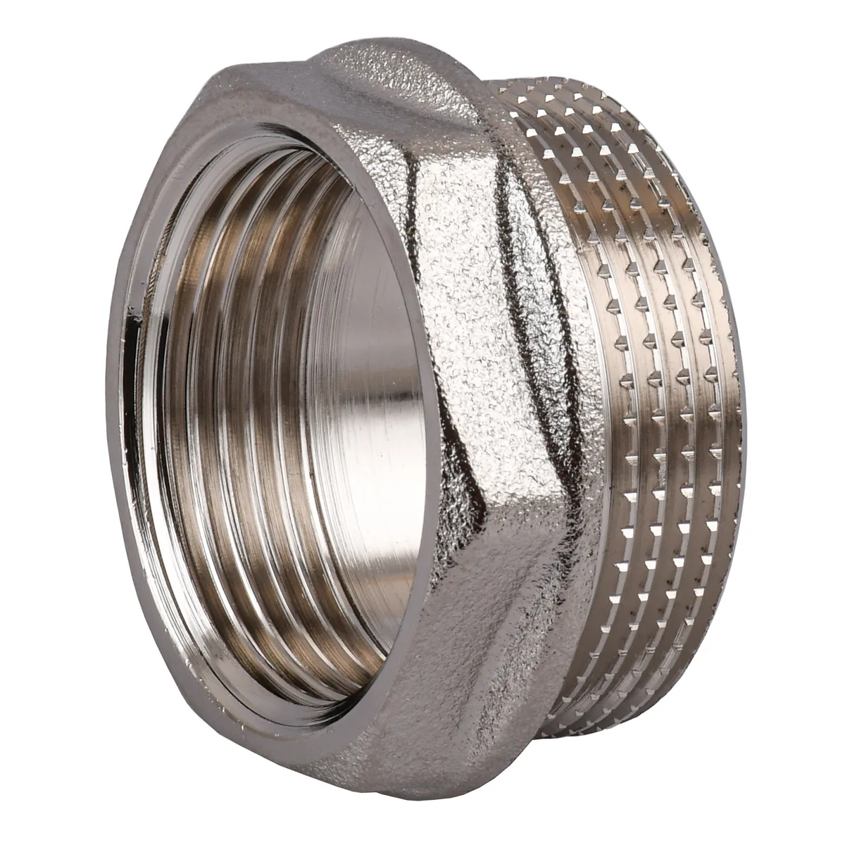 Футорка 1 1/2″х1 1/4″ЗВ нікельована NF763S OPTIMUM