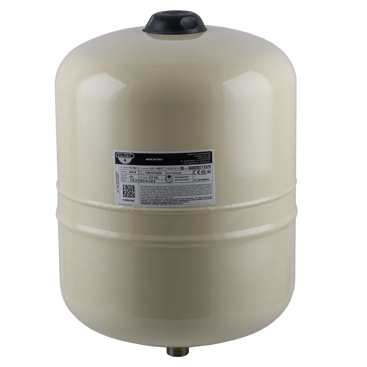 Гідроакумулятор з фіксованою мембраною HYDRO-PLUS E 18L (11E0001800)