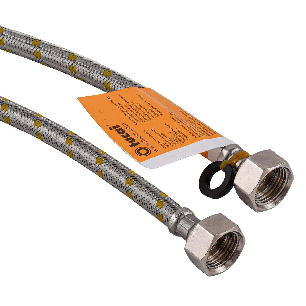 Шланг ГАЗОВИЙ 1/2×1/2 ВВ нержавійка TUGAS-HG1212- ( TUCAI made in Spain)