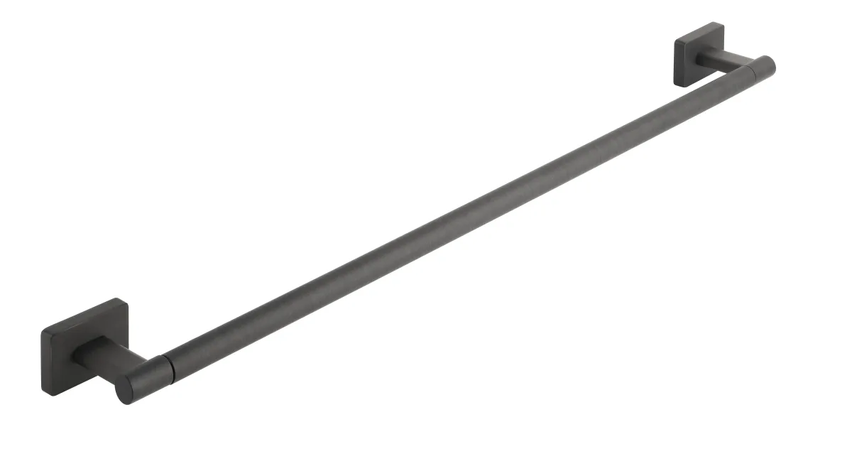 Greta тримач рушників одинарний gun metal, 600 мм, Ferro