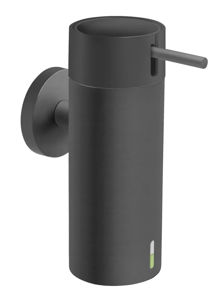Smile дозатор для мила з тримачем gun metal, Ferro