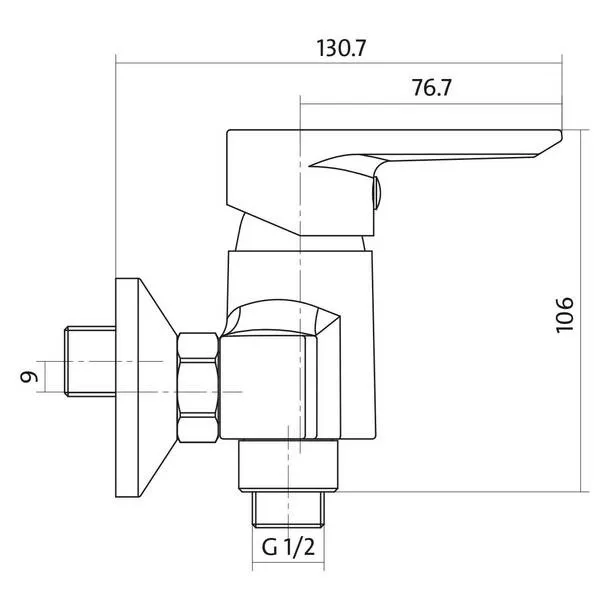 Змішувач для душу Vero S951-028, Cersanit