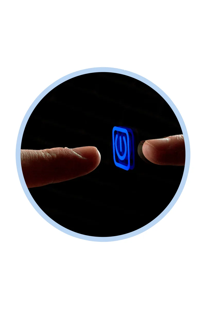 Дзеркало Венера Z LED touch control, 800×800, Юввіс