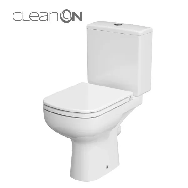 Компакт 575 Colour Clean On 011 3/5 з сидінням дуропластовим мікроліфт, Біле, Cersanit