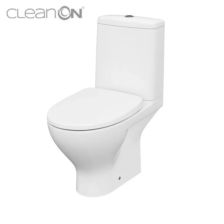 Компакт 667 Moduo Clean ON 011 3/5 З дуропластовою кришкою слім Wrap з плавним закриванням і функцією простого зняття, Cersanit