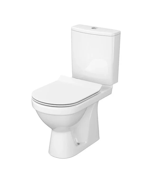 Компакт 785 Zip Simple ON 021 3/5 З дюропластовим сидінням Slim з плавним закриванням і функцією про, Cersanit