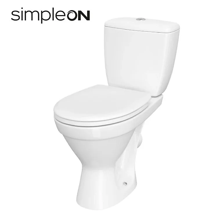Компакт 906 Cersania Simpleon 011 3/6 з з з дюрлпластовим сидінням з плавним закриванням і фунцією простого зняття UA, Cersanit