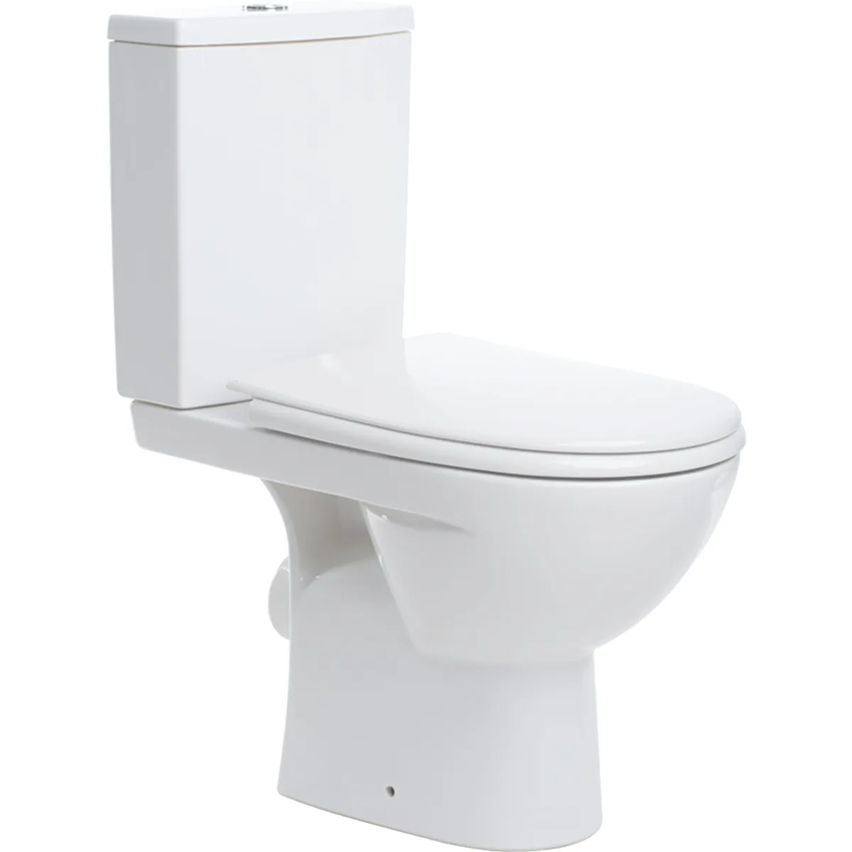 Унітаз-компакт Status кос бачок 3/6 л нижн підв з кришкою Duroplast Soft close Click2Clean, Kolo
