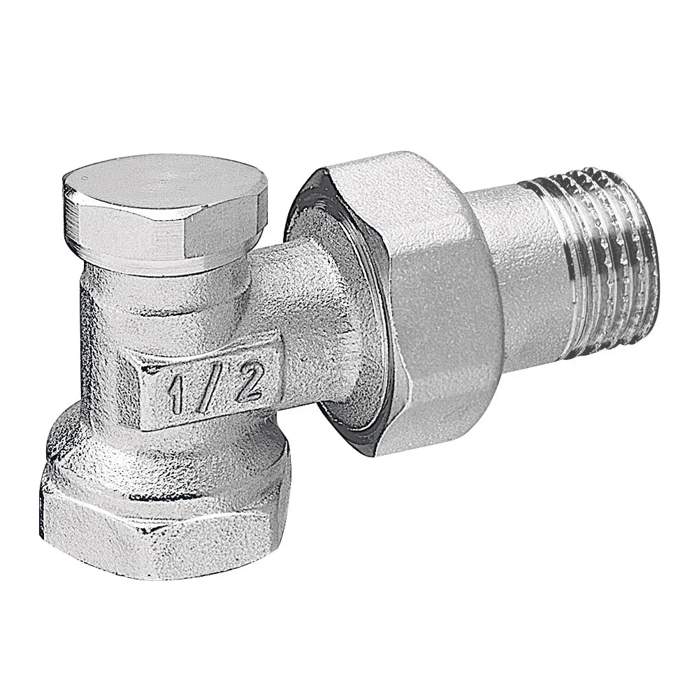 Кран радіаторний запорний кутовий 1/2" ZK2Y, Ferro