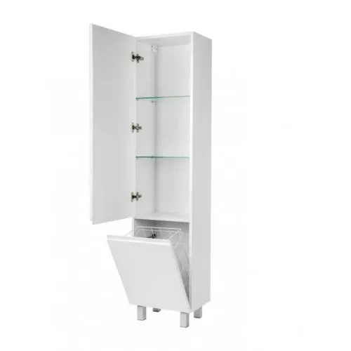 Пенал Terra 1600 R з корзиною та ногами, 1600×400×300, Білий, Norway