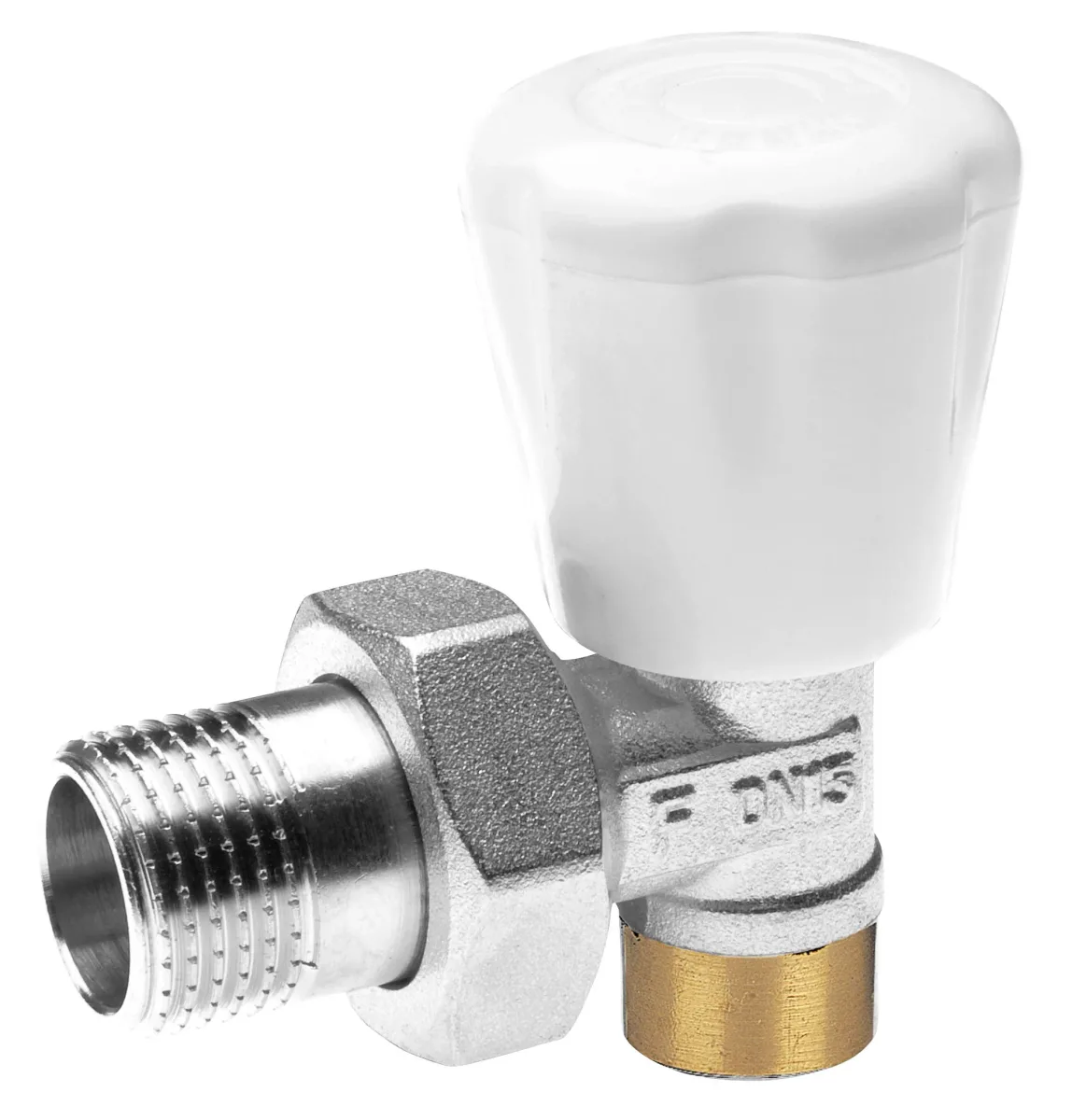 Кран радіаторний кутовий під пайку 1/2”, Ferro