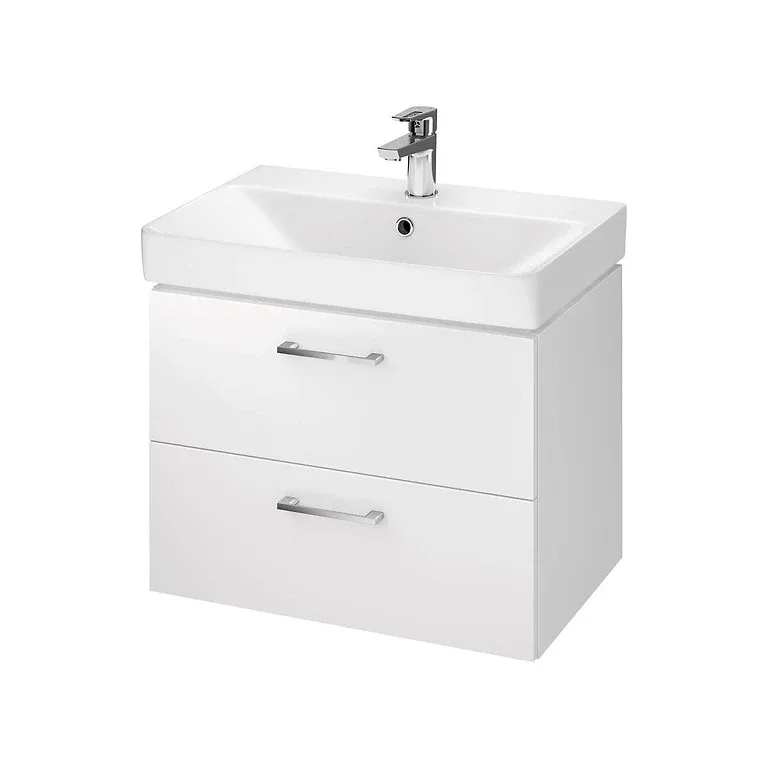 Сет B387 Lara Mille Slim 60 тумба+умивальник, Білий, Cersanit