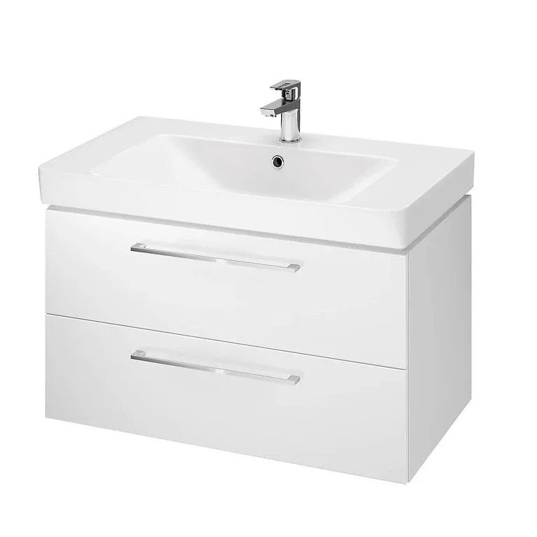 Сет B389 Lara Mille 80 тумба+умивальник, Білий, Cersanit