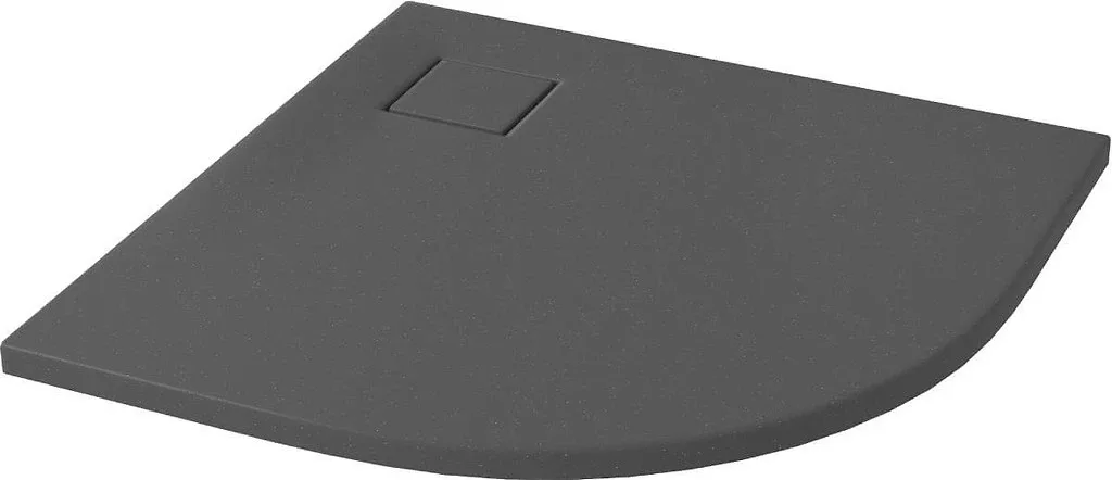Сет B453 душовий піддон напівкруглий Tako Slim сифон, 90×4, Сірий матовий, Cersanit