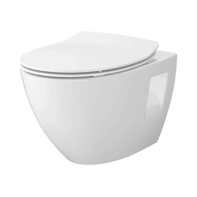 Сет B904 унітаз підвісний Moduo Plus Clean ON овальний з дюропластовим сидінням Slim з плавним закри, Cersanit