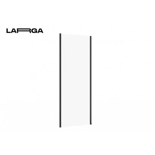 Стінка до розпашних дверей Larga 80×195, профіль чорний
