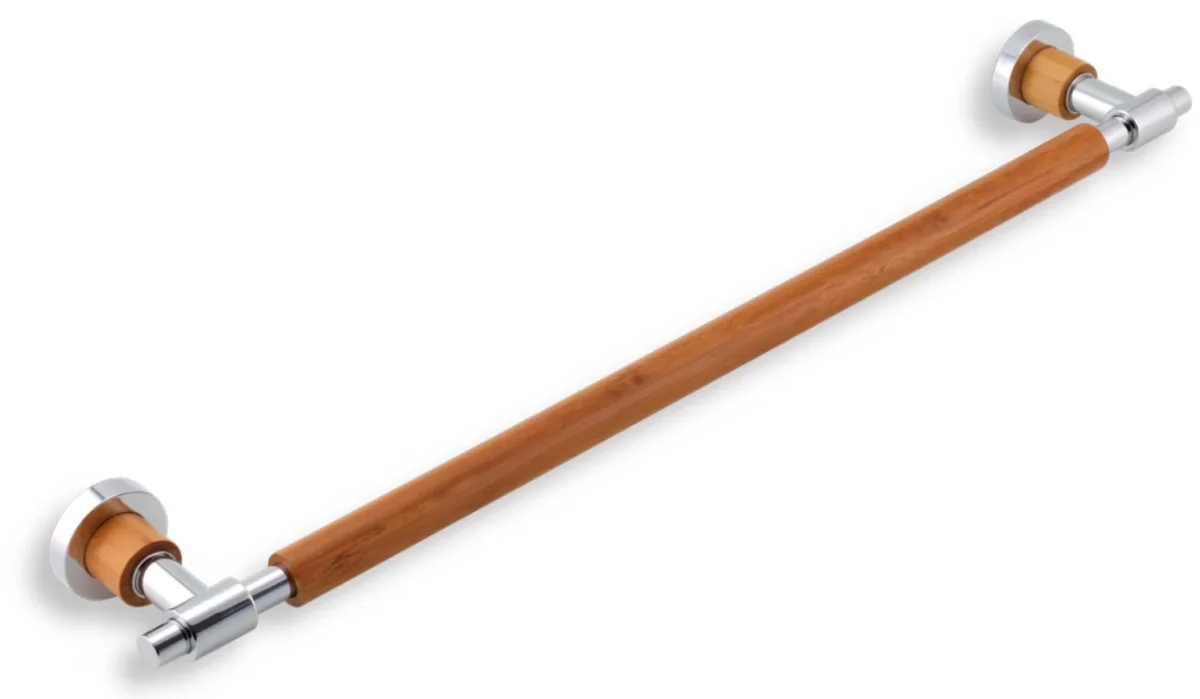 Тримач для рушника одинарний, хром, bamboo FERRO