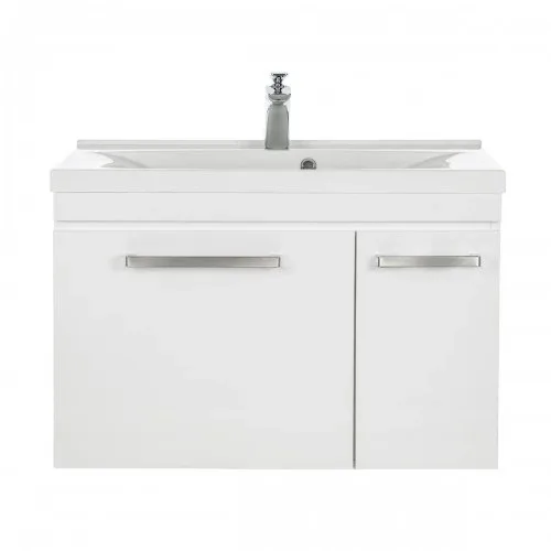 Тумба CATARINA-1200 з умивальником Yonna в комплекті з силіконом 27097+32714, Біла, Norway