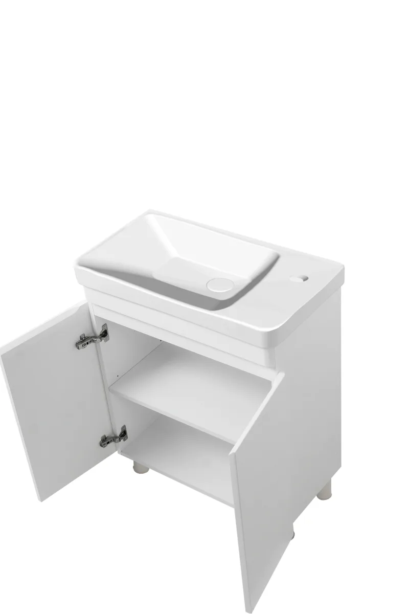 Тумба Vivace ТН 1 55 глянець з умивальником Vivace" mini, Білий, Юввіс