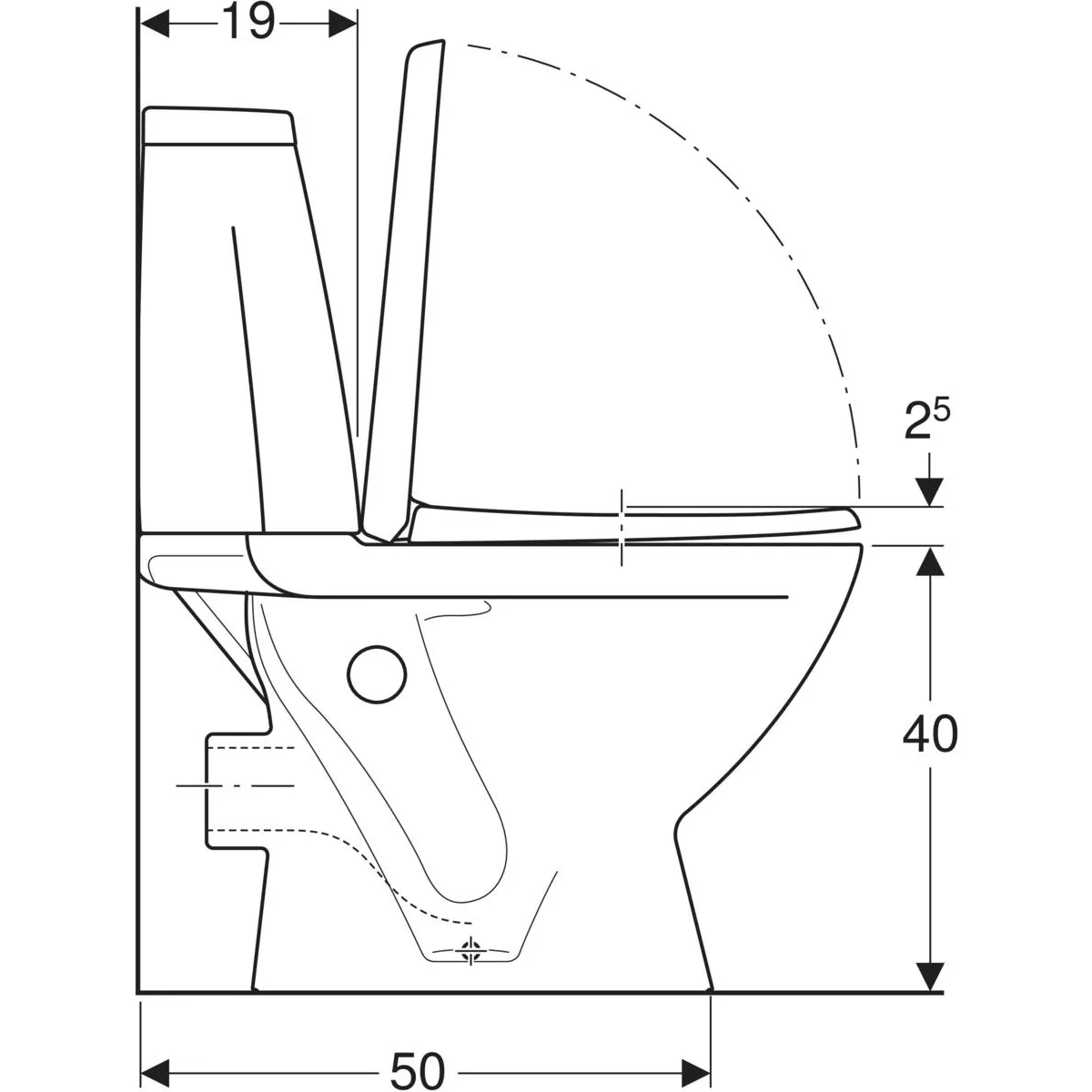 Унітаз-комп Modo гор 3/6 ниж.під сид дюр Soft-Close, Kolo