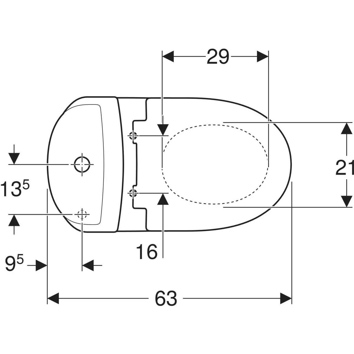 Унітаз-комп Руна гор 3/6 сид дюр soft close, Kolo