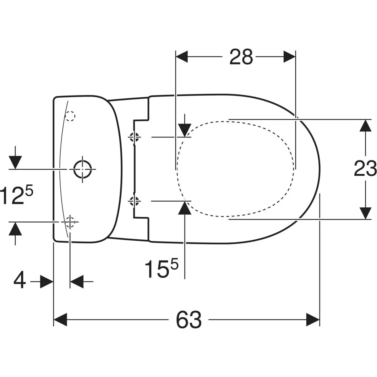 Унітаз-комп.Фрея кос 3/6 ниж.під сид.дюр.soft close, Kolo