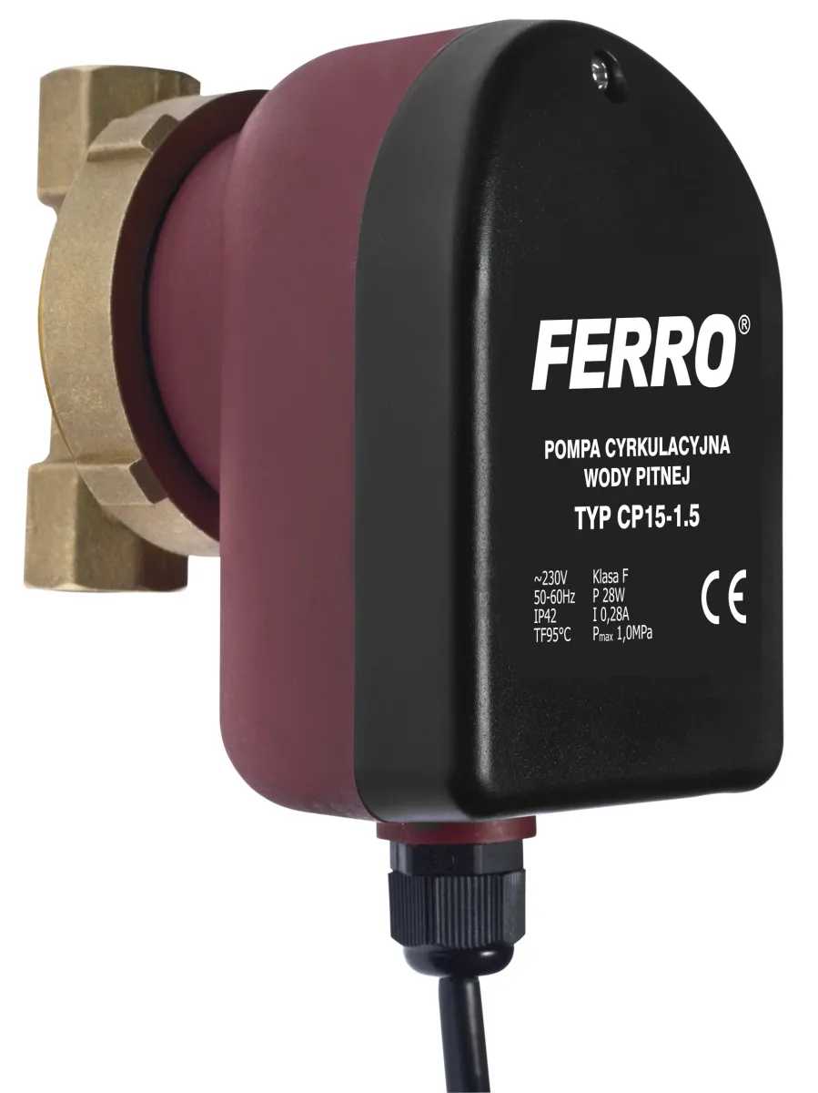 Циркуляційний насос для гарячого водопостачання типу CP15-1.5, Ferro