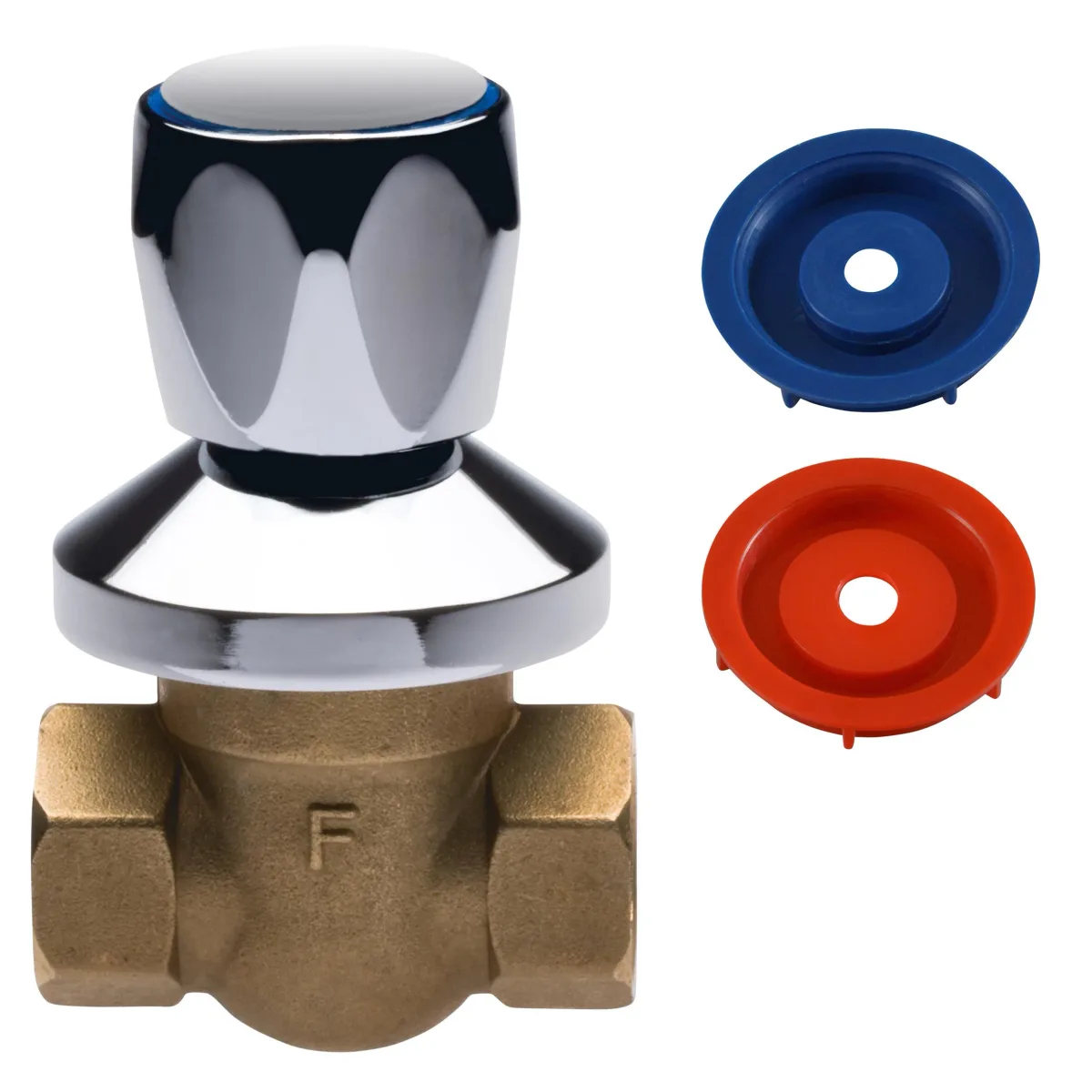 Кран кульовий для води для з краном і патрубком 1/2", Ferro