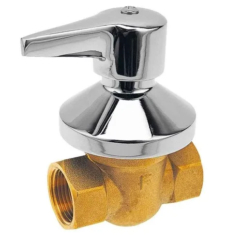 Кран кульовий прихований для води з важелем і розеткою 1/2", Ferro