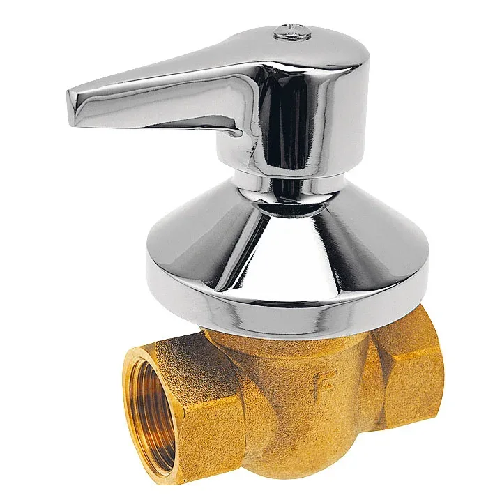Кран кульовий прихований для води з важелем і розеткою 3/4", Ferro