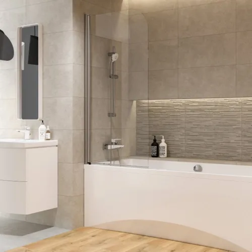 Шторка для ванни Easy NEW одинарна, 140×70, Cersanit