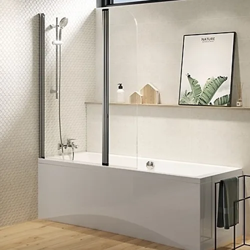 Шторка для ванни Easy NEW подвійна, 140×115, Cersanit