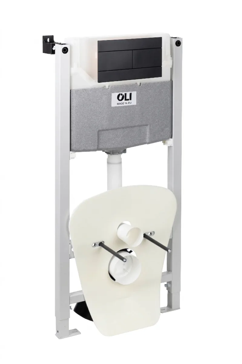 Інсталяція OLI120 Plus з кнопкою Slim мат, Чорний, Oli