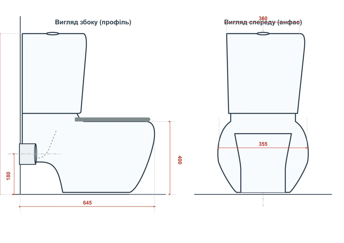 Унітаз компакт 933 Arteco 010 Toilet Seat DUR SC EO, Cersanit