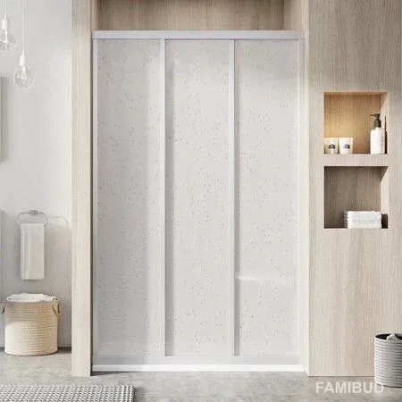Душові двері трьохелементні ASDP3-130 1980 Pearl White, Ravak