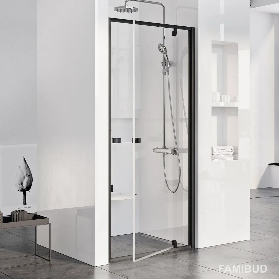 Душові двері одноелементні PDOP1-80 Transparent 03G40300Z1, Ravak