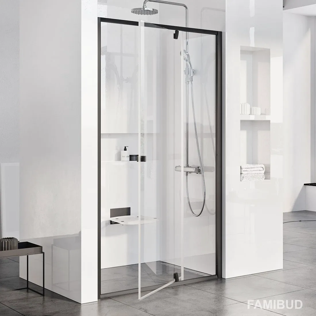 Душові двері двохелементні PDOP2-120 Transparent 03GG0300Z1, Ravak