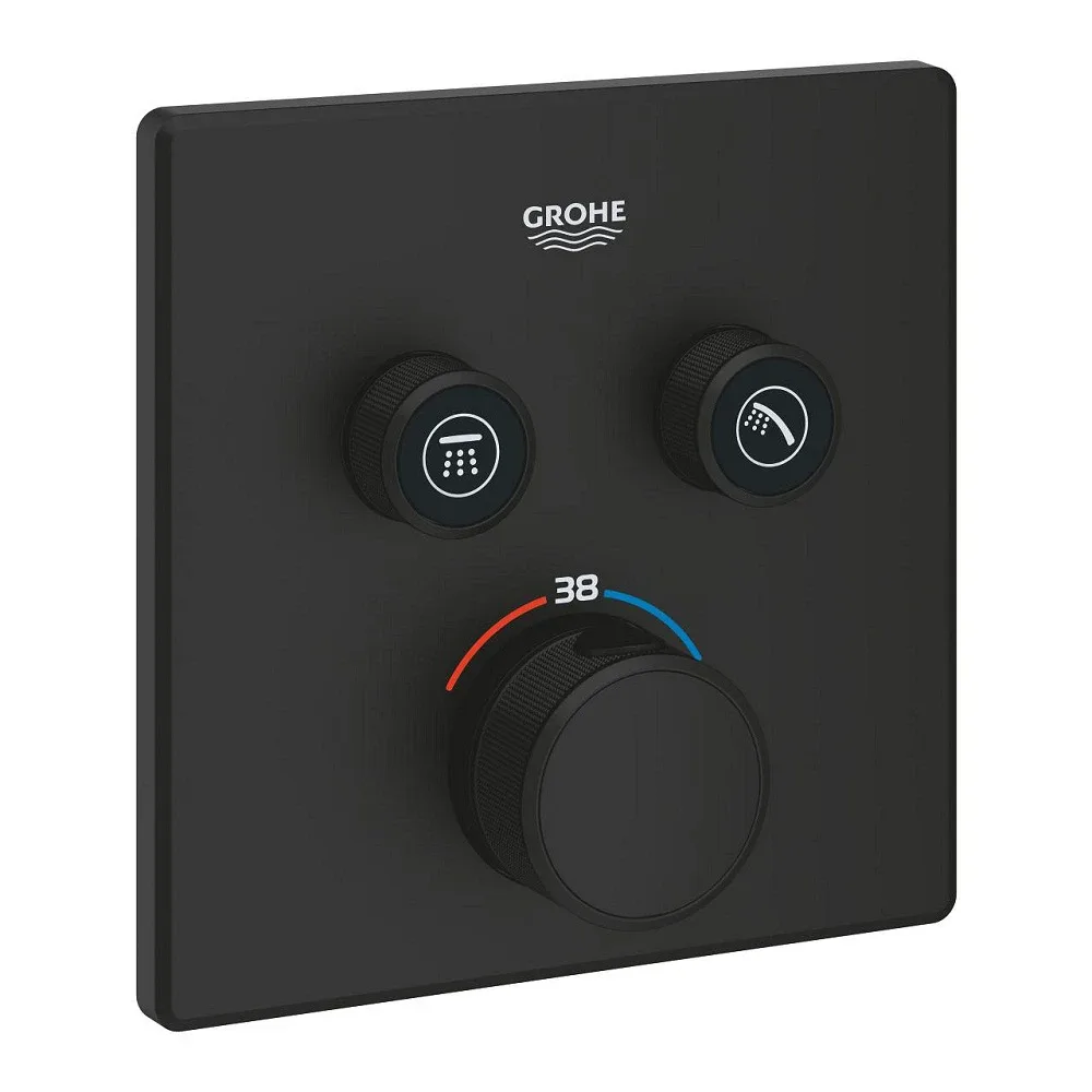 Змішувач для душу Grohtherm SmartControl 102166KF0 Black, Grohe