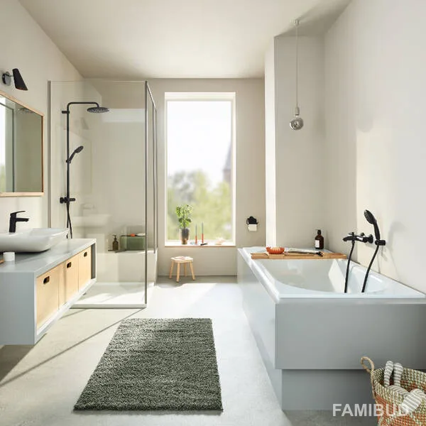 Змішувач для ванни Grohtherm 800 1022032430, Чорний, Grohe
