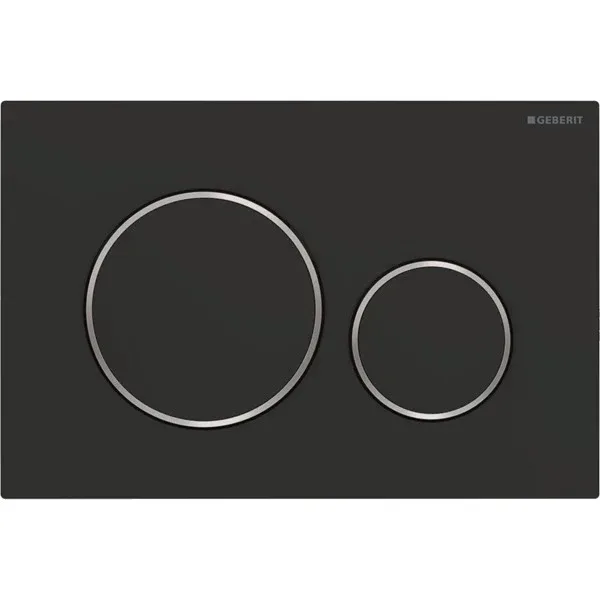 Кнопка зливу Sigma 20 мат 115.882.14.1, Чорний, Geberit