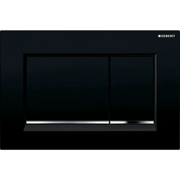 Кнопка зливу Sigma 30 115.883.KM.1, Чорний, Geberit