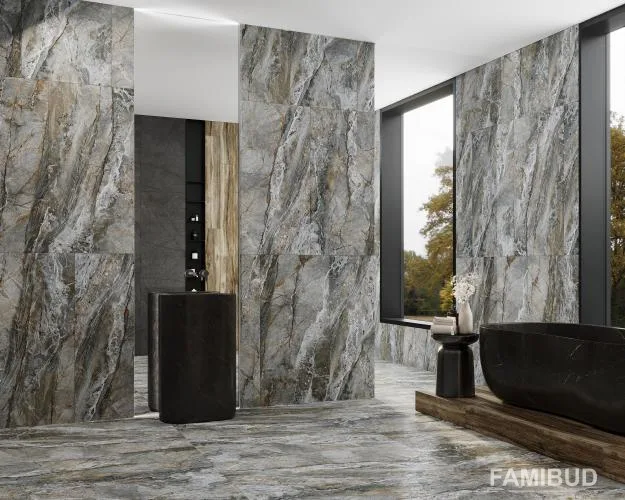 Плитка керамогранітна Allure 12060205072-G, 600×1200, Сірий, Intercerama