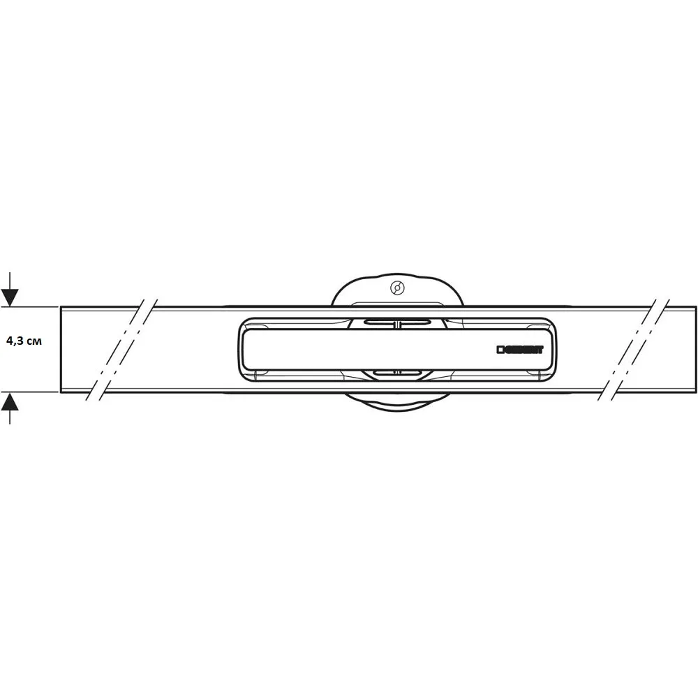 Решітка для душового каналу CleanLine 30 154.501.KS.1, Нержавіюча сталь, Geberit