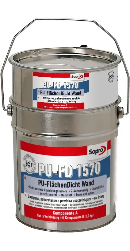 Гідроізоляційна суміш двокомпонентна PU-FD 1570, 6 кг, Sopro